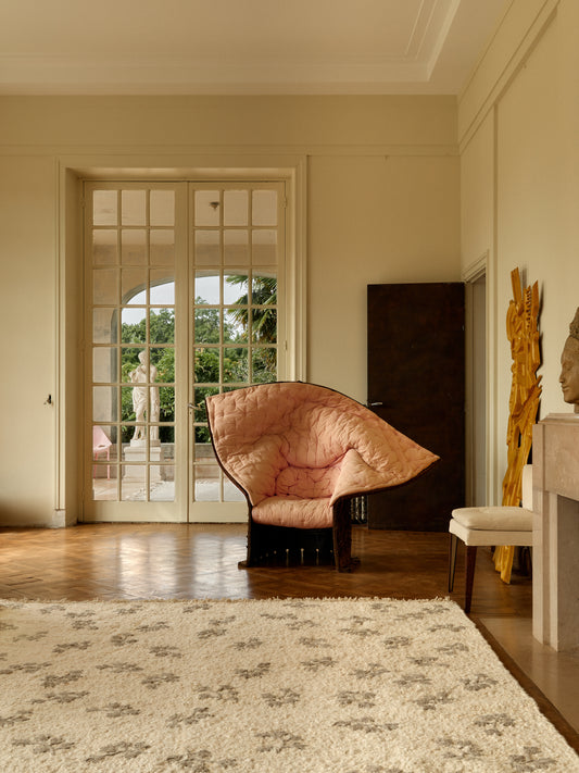 No.17 Rug – Mid-Beige Handwoven Wool