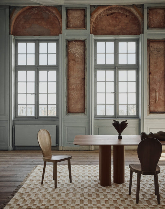 No.23 Rug – Handcrafted Jute & Wool Checkered Rug