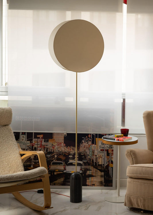 Pendolo Floor Lamp - Black Marble