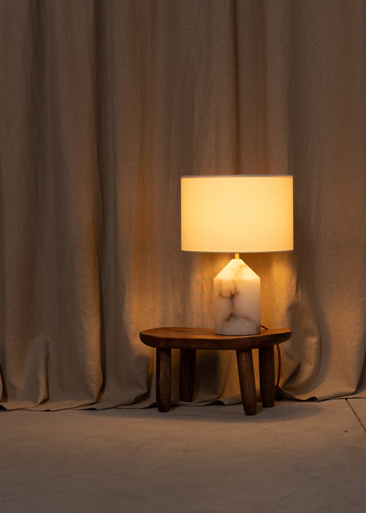 Josef Table Lamp - White Alabaster