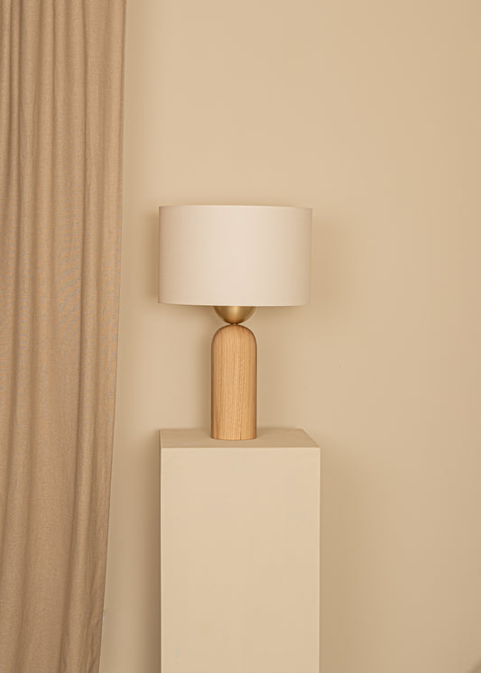 Peona Table Lamp - Wood