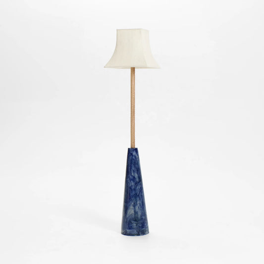 Coquette Floor Light – Handmade Wood & Ceramic Masterpiece