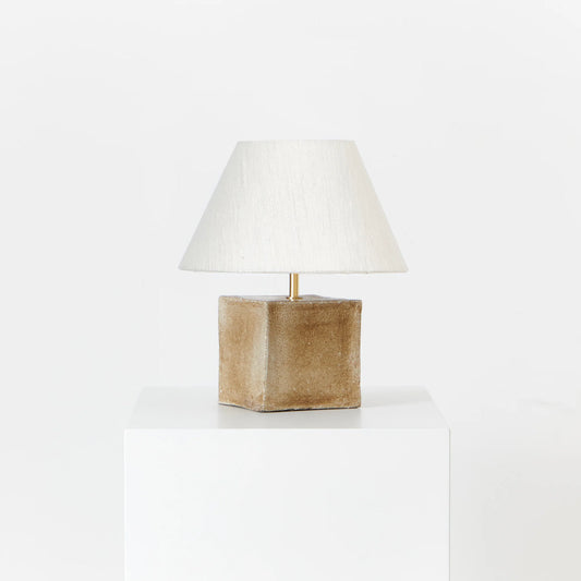 Arouca Table Light – Handmade Ceramic Cube Lamp