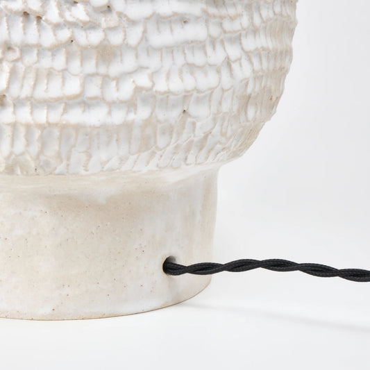 Textured Ceramic Lamp – Handcrafted Elegance
