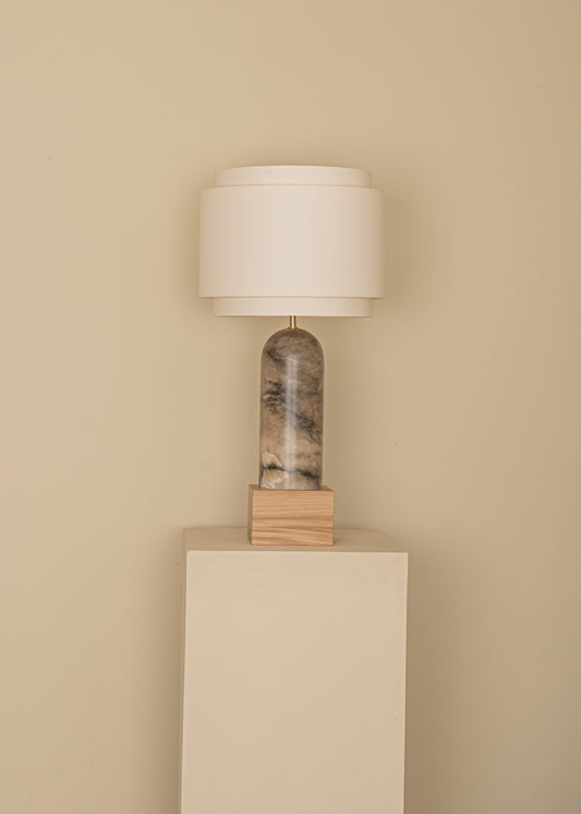 Pura Kelo Double Table Lamp – Alabaster Grace