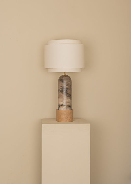 Pura Kelo Double Table Lamp – Alabaster Grace