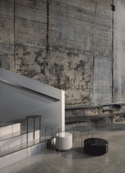 Pair Side Tables - Metal