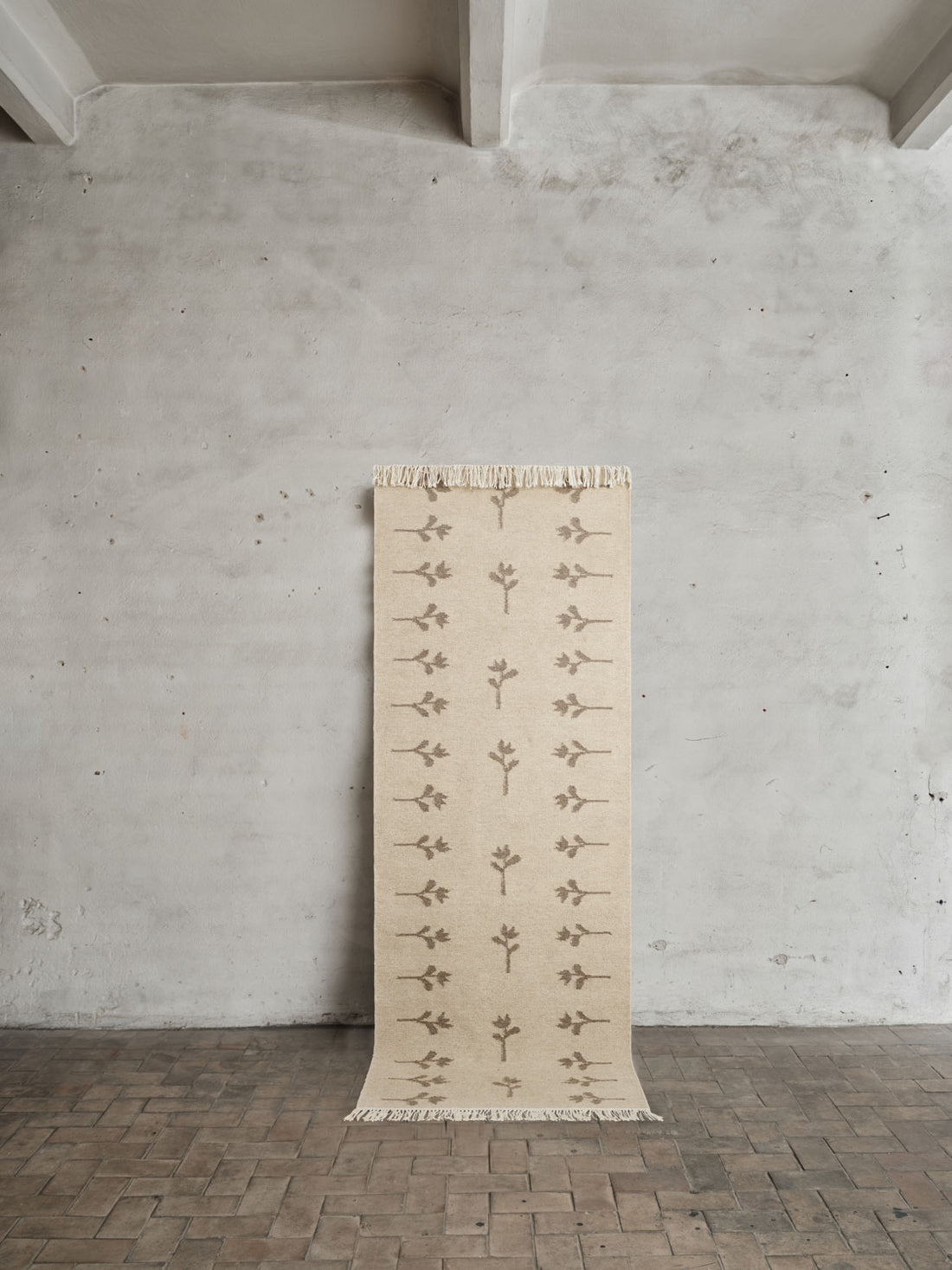 Colonnade No.08 – Handwoven Wool Rug with Nordic Floral Design – Linora ...