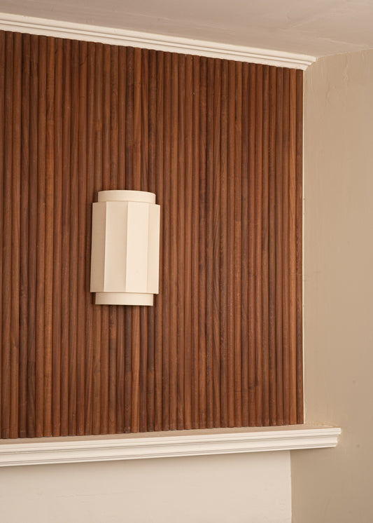 Okla Wall Lamp - Ecru Cotton