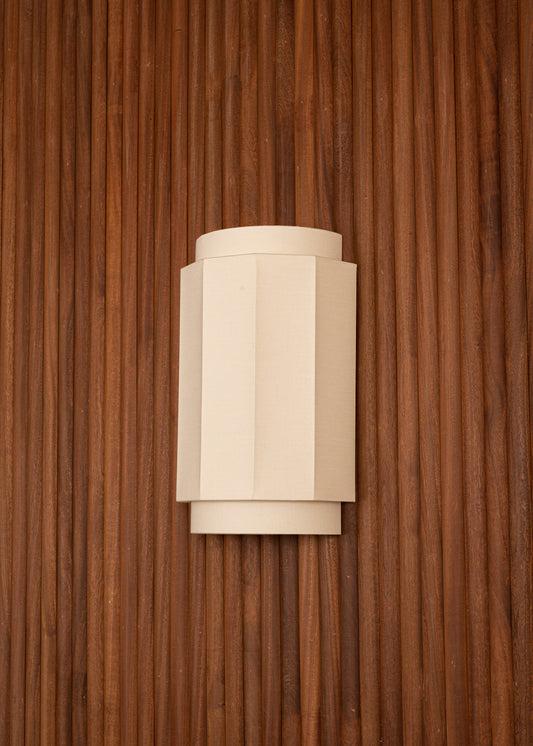 Okla Wall Lamp - Ecru Cotton
