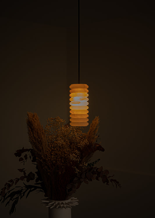 Maniko Fluta Pendant - Alabaster