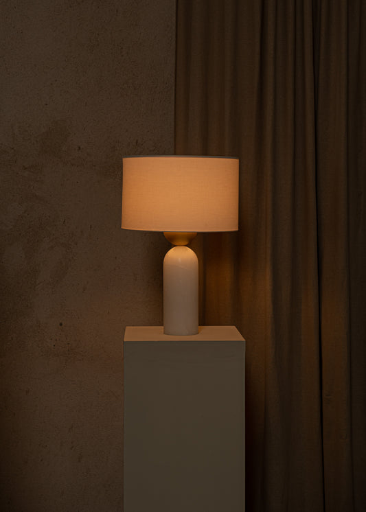 Peona Table Lamp - Alabaster