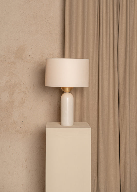 Peona Table Lamp - Alabaster