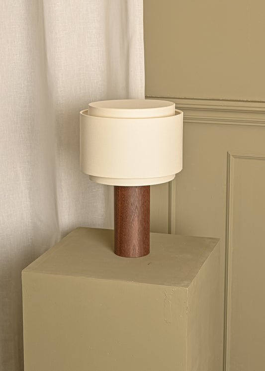 Pipito Duoble Table Lamp - Walnut Wood