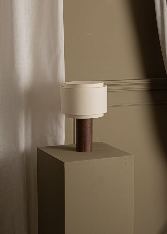 Pipito Duoble Table Lamp - Walnut Wood