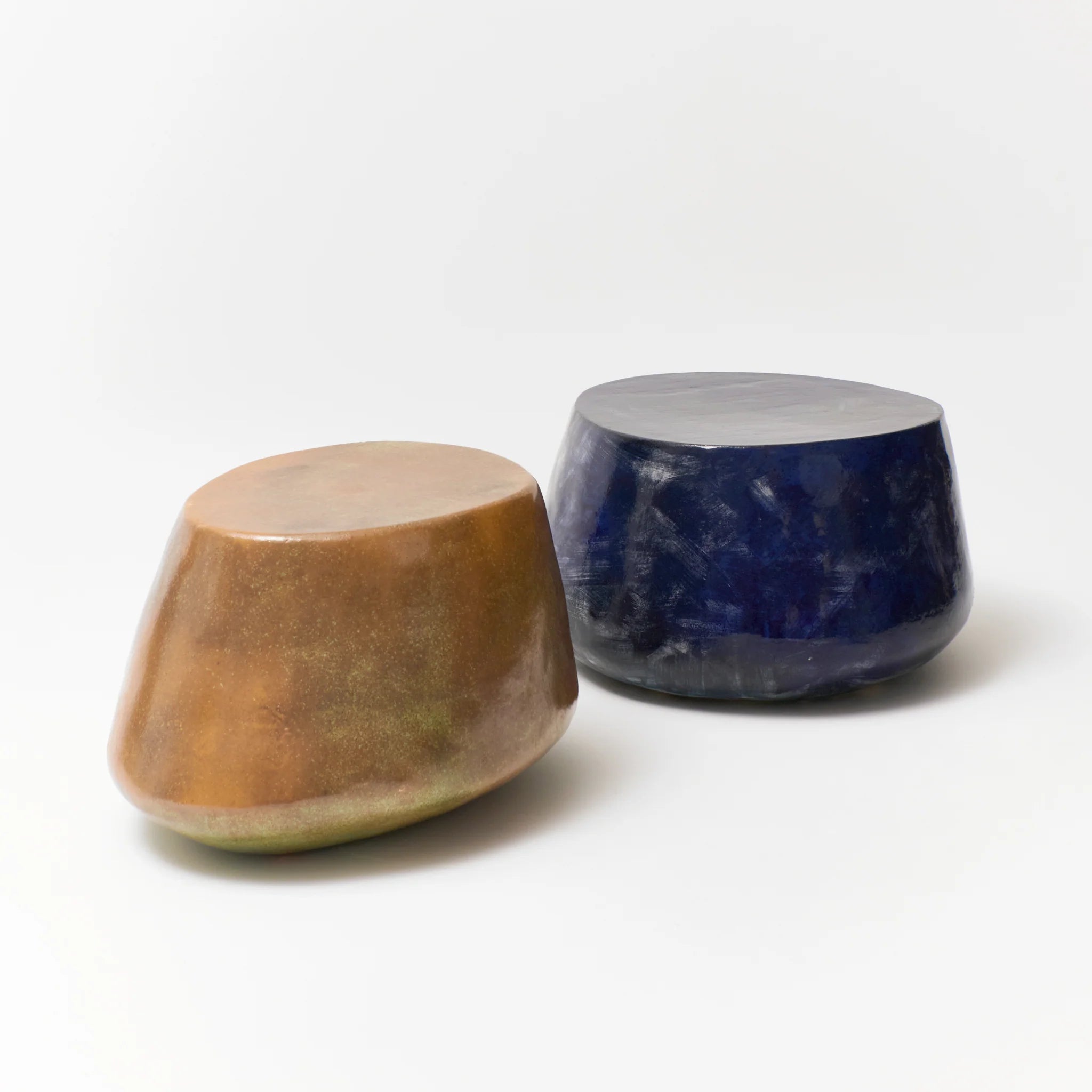 Mini Ceramic Table Handcrafted Ceramic Coffee Table Set of Two – Custom Sizes & Finishes ...